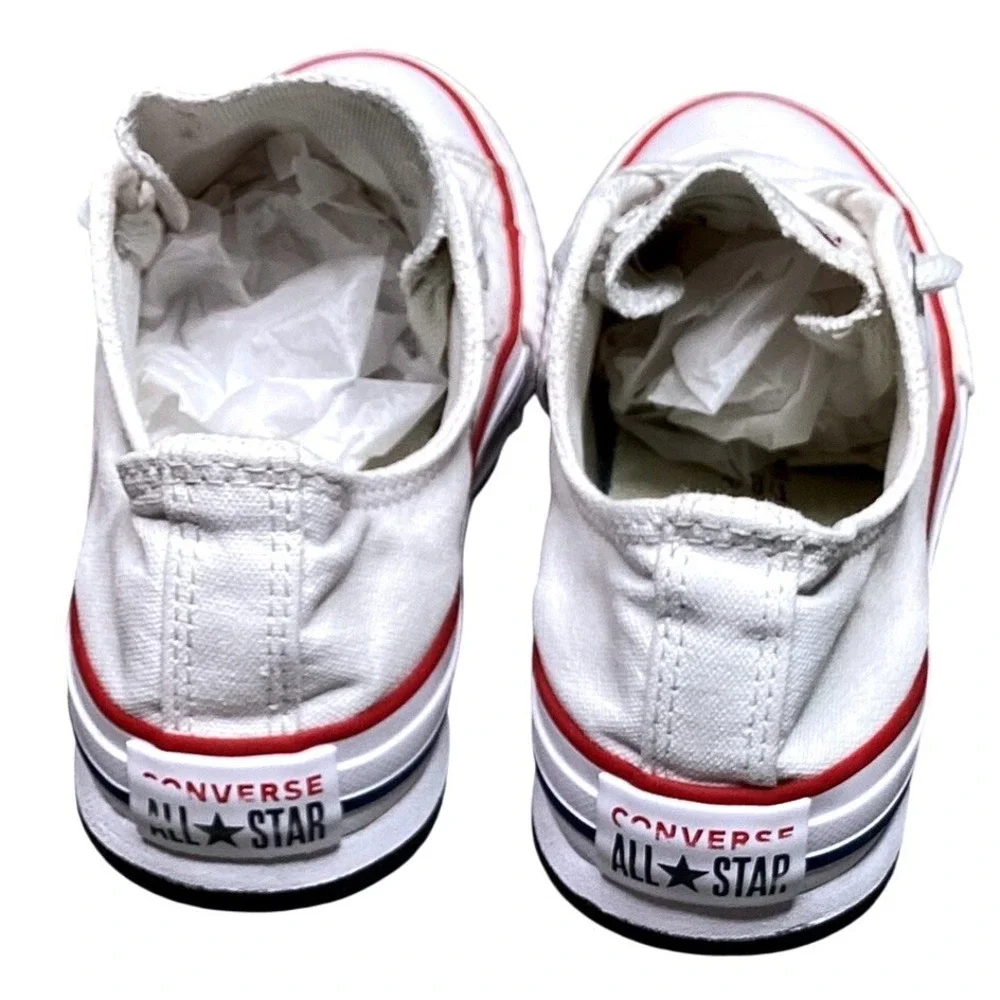 Converse All Star Shoes Youth 2 White Good Platform Low Top Sneakers 372862F